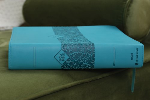 NASB, Super Giant Print Reference Bible, Leathersoft, Teal, Red Letter, 1995 Text, Comfort Print