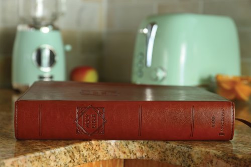 NASB, Super Giant Print Reference Bible, Leathersoft, Brown, Red Letter, 1995 Text, Comfort Print