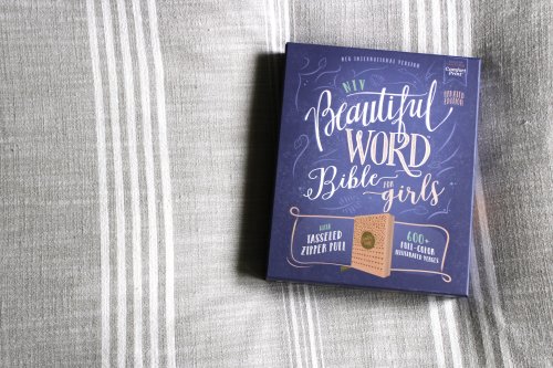 NIV Beautiful Word Bible for Girls, Bible, Pink, Imitation Leather, Zip, Red Letter, Comfort Print,