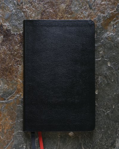 NASB, Thinline Bible, Bonded Leather, Black, Red Letter, 1995 Text, Thumb Indexed, Comfort Print