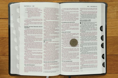 NASB, Thinline Bible, Leathersoft, Black, Red Letter, 1995 Text, Thumb Indexed, Comfort Print