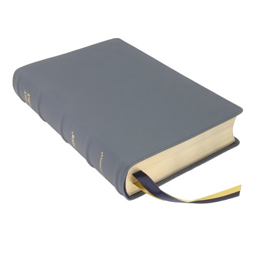 NIV, Heritage Bible, Passaggio Setting, Genuine Leather, Buffalo, Blue, Line Matched, Art Gilded Edges, Comfort Print