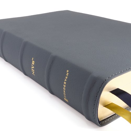 NIV, Heritage Bible, Passaggio Setting, Genuine Leather, Buffalo, Blue, Line Matched, Art Gilded Edges, Comfort Print