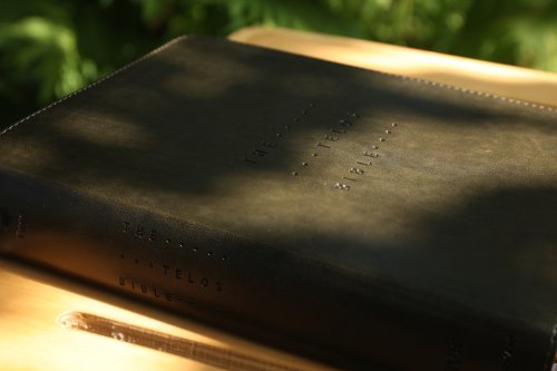 NIV, The Telos Bible, Leathersoft, Charcoal, Comfort Print