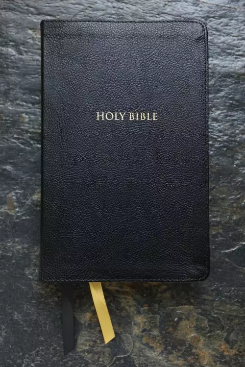 KJV, Thompson Chain-Reference Bible, Handy Size, European Bonded Leather, Black, Red Letter, Comfort Print