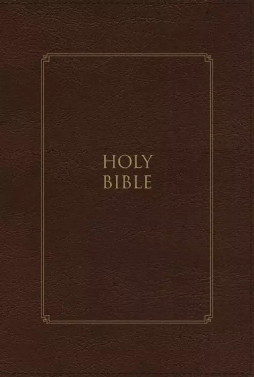 KJV, Thompson Chain-Reference Bible, Large Print, Leathersoft, Brown, Red Letter, Comfort Print