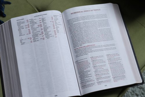 KJV, Thompson Chain-Reference Bible, Large Print, European Bonded Leather, Black, Red Letter, Comfort Print