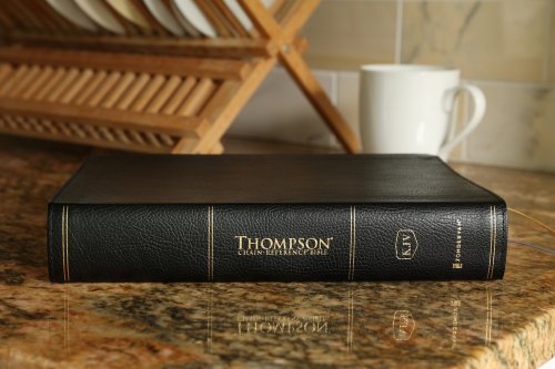 KJV, Thompson Chain-Reference Bible, European Bonded Leather, Black, Red Letter, Comfort Print