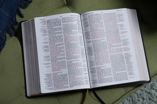 KJV, Thompson Chain-Reference Bible, European Bonded Leather, Black, Red Letter, Comfort Print