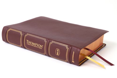 Nkjv, Thompson Chain-Reference Bible, Genuine Leather, Calfskin, Burgundy, Red Letter, Comfort Print