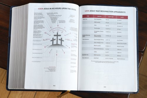 NIV, Thompson Chain-Reference Bible, Large Print, Leathersoft, Navy, Red Letter, Comfort Print