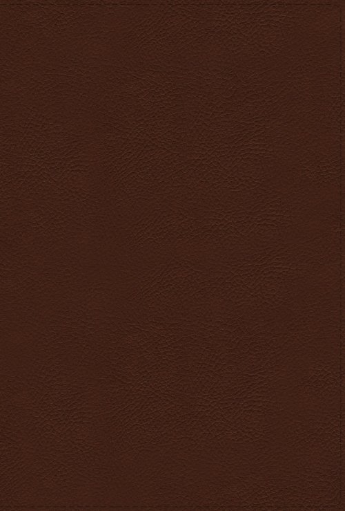 NIV, Thompson Chain-Reference Bible, Large Print, Genuine Leather, Cowhide, Brown, Red Letter, Art Gilded Edges, Comfort Print