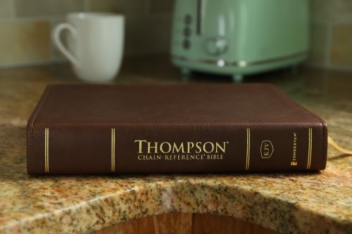 Kjv, Thompson Chain-Reference Bible, Leathersoft, Brown, Red Letter