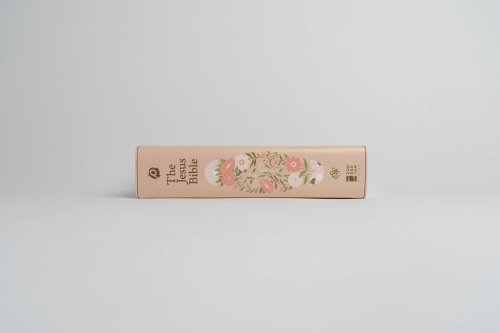 The Jesus Bible Artist Edition, ESV, Leathersoft, Peach Floral