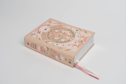 The Jesus Bible Artist Edition, ESV, Leathersoft, Peach Floral