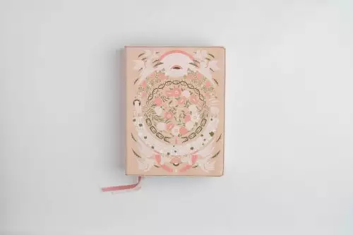 The Jesus Bible Artist Edition, ESV, Leathersoft, Peach Floral