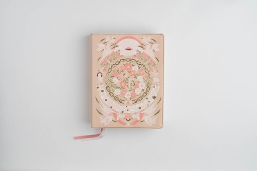 The Jesus Bible Artist Edition, ESV, Leathersoft, Peach Floral