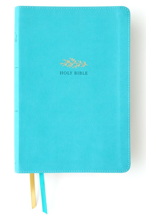 NIV Women's Devotional Bible, Large Print, Leathersoft, Teal, Comfort Print