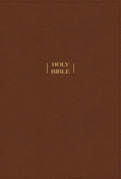 NIV, Wide Margin Bible (A Bible that Welcomes Note-Taking), Leathersoft, Brown, Red Letter, Comfort Print