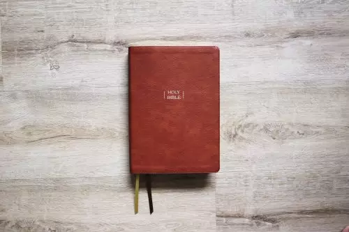 NIV, Wide Margin Bible (A Bible that Welcomes Note-Taking), Leathersoft, Brown, Red Letter, Comfort Print