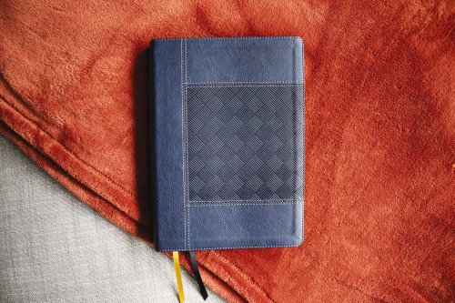 NIV, Wide Margin Bible (A Bible that Welcomes Note-Taking), Leathersoft, Navy, Red Letter, Comfort Print