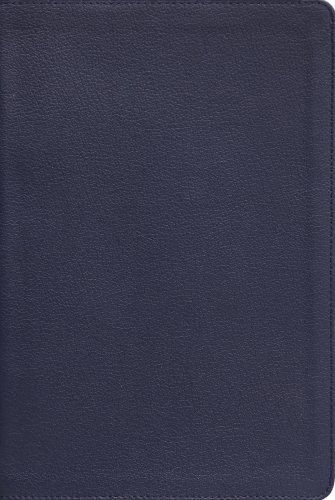 NASB, Wide Margin Bible, Genuine Leather, Calfskin, Navy, Red Letter, 1995 Text, Comfort Print