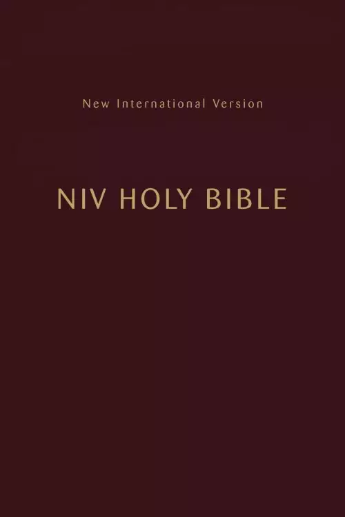 NIV, Holy Bible, Compact, Paperback, Burgundy, Comfort Print