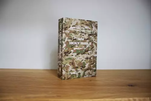 NIV, Holy Bible, Compact, Paperback, Military Camo, Comfort Print