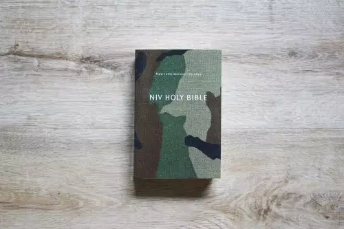 NIV, Holy Bible, Compact, Paperback, Woodland Camo, Comfort Print