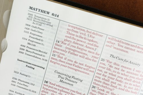 NASB, Thompson Chain-Reference Bible, Bonded Leather, Black, Red Letter, 1977 Text, Thumb Indexed