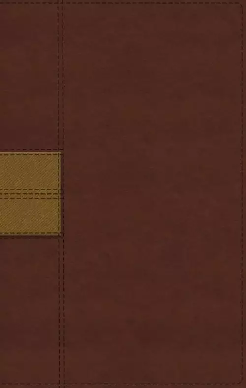 NIV, Thinline Reference Bible (Deep Study at a Portable Size), Leathersoft, Brown, Red Letter, Thumb Indexed, Comfort Print