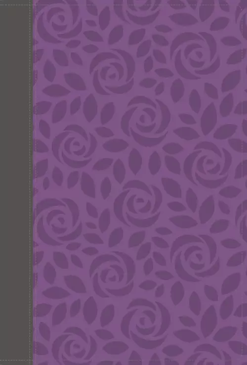 NIV Thinline Bible, Giant Print, Leathersoft, Gray/Purple, Red Letter, Thumb Indexed, Comfort Print