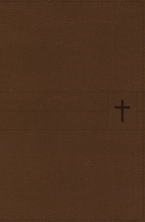 NIV, Thinline Bible, Compact, Leathersoft, Brown, Red Letter, Comfort Print