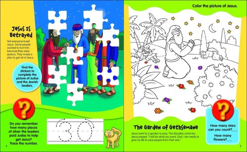 The Beginner's Bible Come Celebrate Easter Sticker and Activity Book