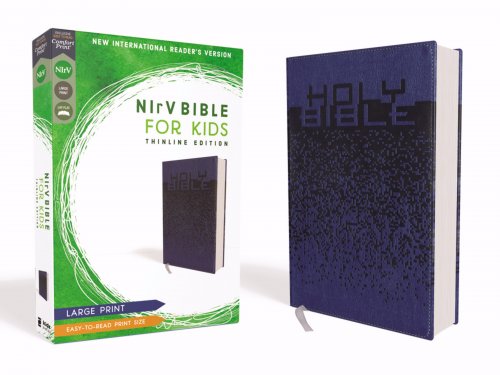 NIRV, Bible For Kids, Large Print, Leathersoft, Blue, Comfort Print