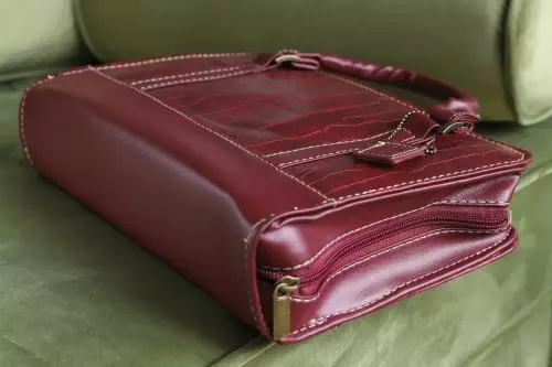 Extra Large Burgundy Imitation Skin Effect XL Bible Cover