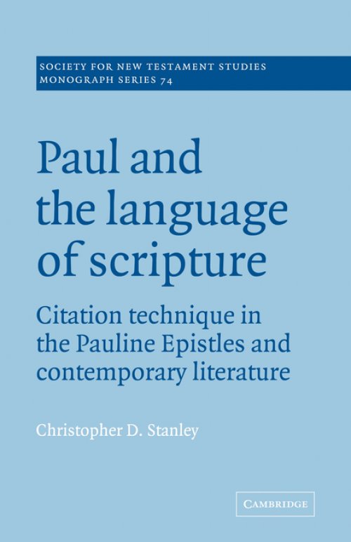 Paul and the Language of Scripture