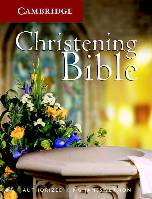 KJV Christening Bible: White, Imitation Leather