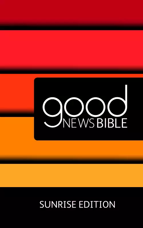 Good News Bible Sunrise Edition, Orange, Hardback,  Book Introductions, Bible References, New Maps