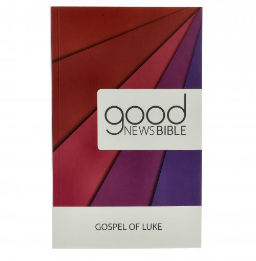 Good News Bible Pack of 10 Gospel of Luke, Red, Paperback, Annie Vollotten Drawings, Pocket Sized, Book Introduction, Maps, Footnotes, Story Finder