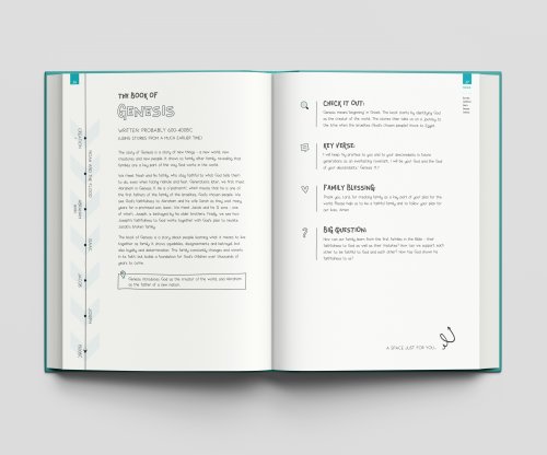 Good News Bible Family Edition, White, Hardback, Colouring, Wipe Clean Book Jacket, Landscape Layout, Journalling, Online Videos, Online Community, Downloadable Content