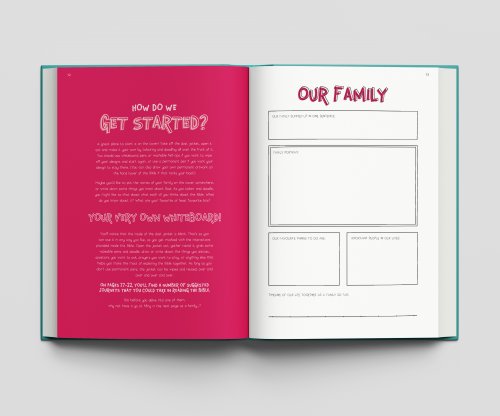 Good News Bible Family Edition, White, Hardback, Colouring, Wipe Clean Book Jacket, Landscape Layout, Journalling, Online Videos, Online Community, Downloadable Content