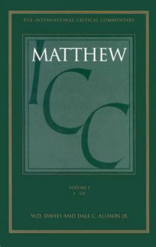 Matthew 1-7: International Critical Commentary