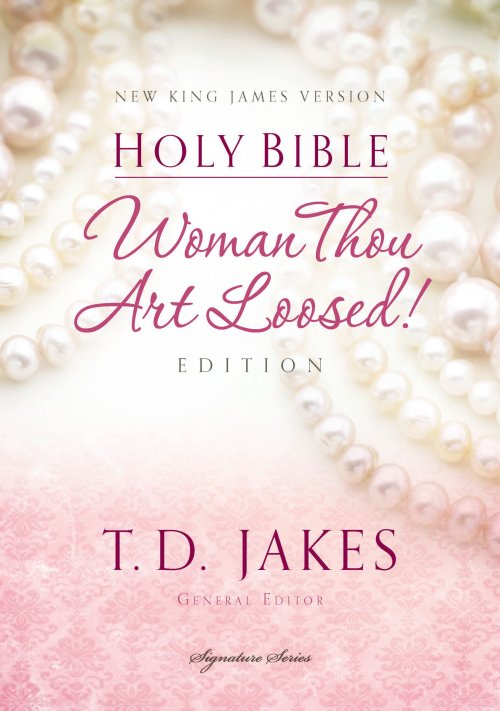 TD Jakes NKJV Woman Thou Art Loosed Bible, Pink, Hardback, Articles, Biographies, Quotations, Index, Presentation Page