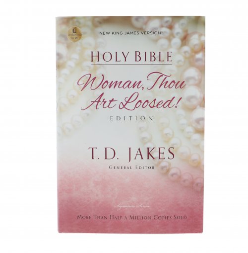 TD Jakes NKJV Woman Thou Art Loosed Bible, Pink, Hardback, Articles, Biographies, Quotations, Index, Presentation Page