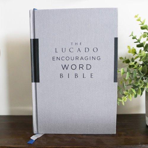 Max Lucado NKJV Encouraging Word, Bible, Grey, Hardback, Comfort Print, Articles, Study Notes, Bible Study, Book Introductions, Journaling Space, Scripture Reference List, Reading Plan, Maps