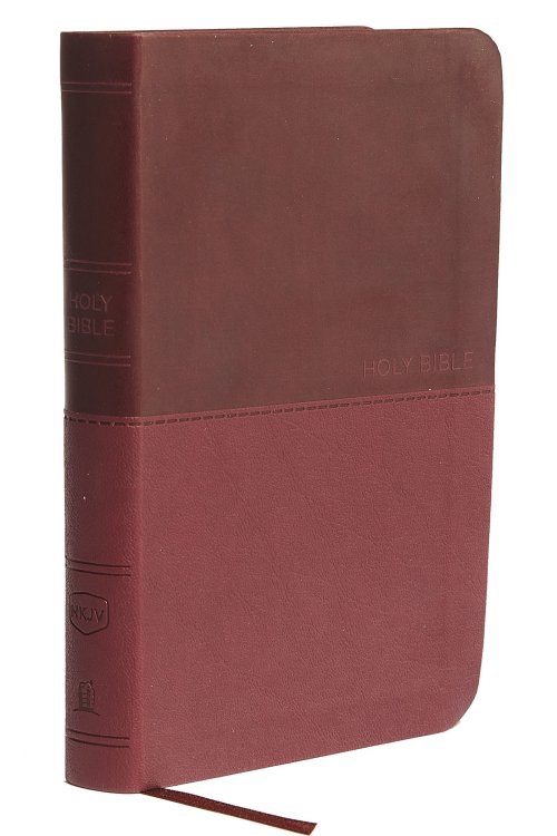 NKJV Value Thinline Bible, Compact, Imitation Leather, Burgundy, Red Letter Edition