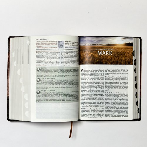 The King James Study Bible, Bonded Leather, Brown, Indexed, Full-Color Edition