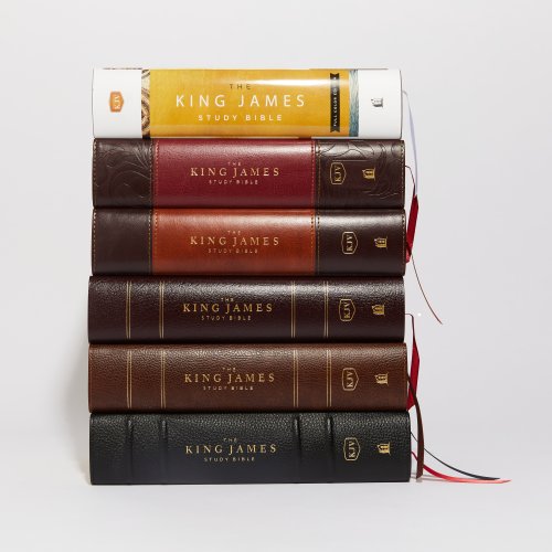 The King James Study Bible, Bonded Leather, Brown, Indexed, Full-Color Edition