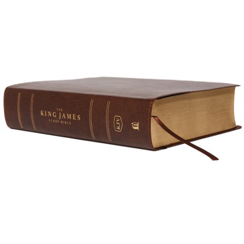 The King James Study Bible, Bonded Leather, Brown, Indexed, Full-Color Edition